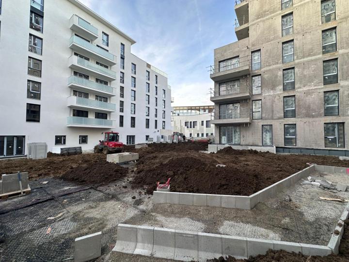 Création d'un mur de soutènement